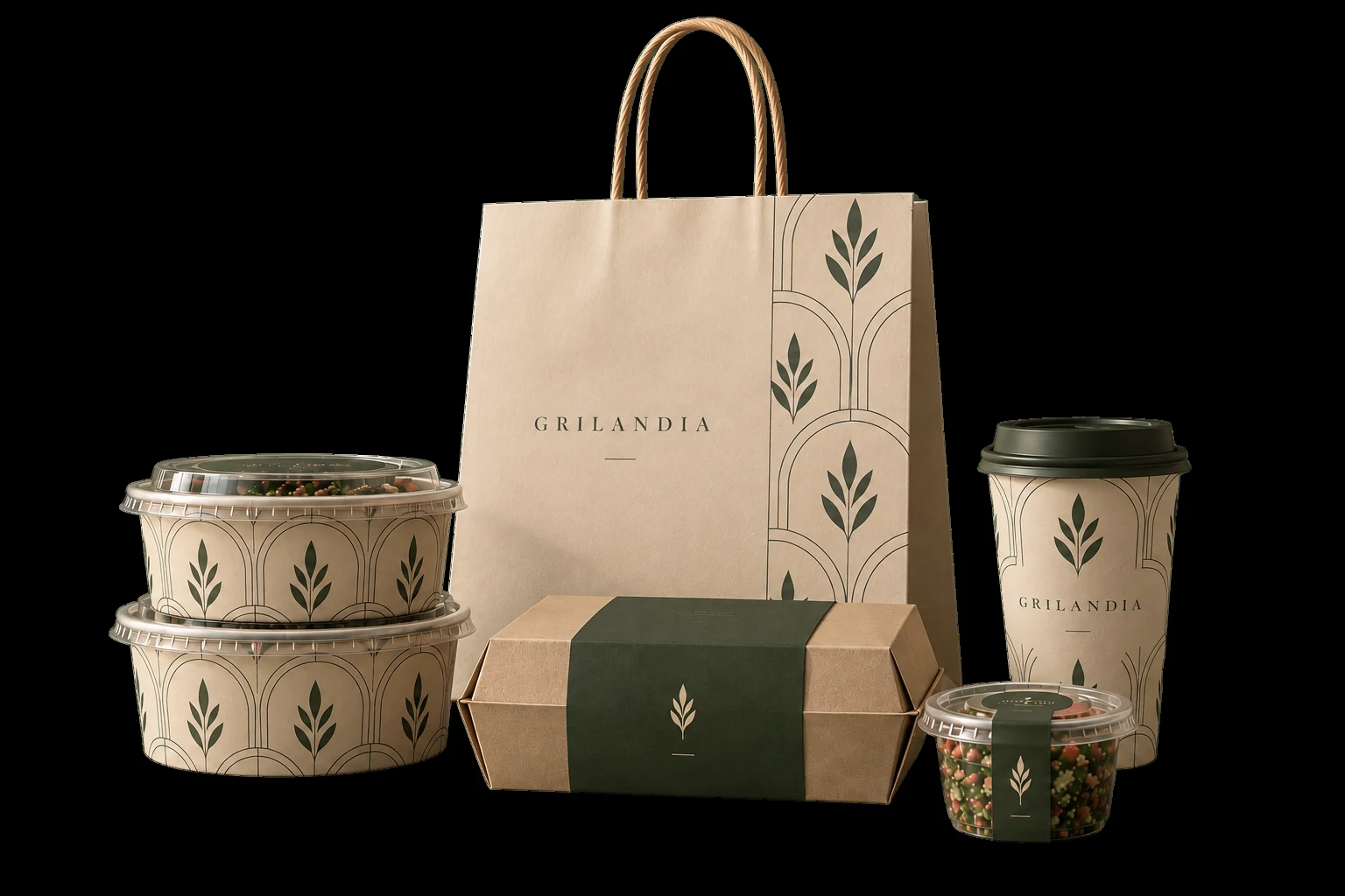 Grilandia: takeaway packaging — concept presentation