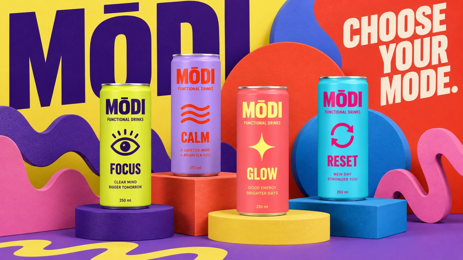 Modi Drinks: product campaign — concept presentation