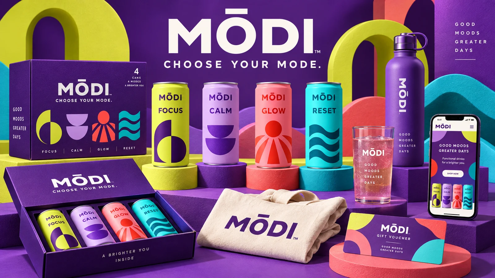 Modi Drinks: brand collection — concept presentation
