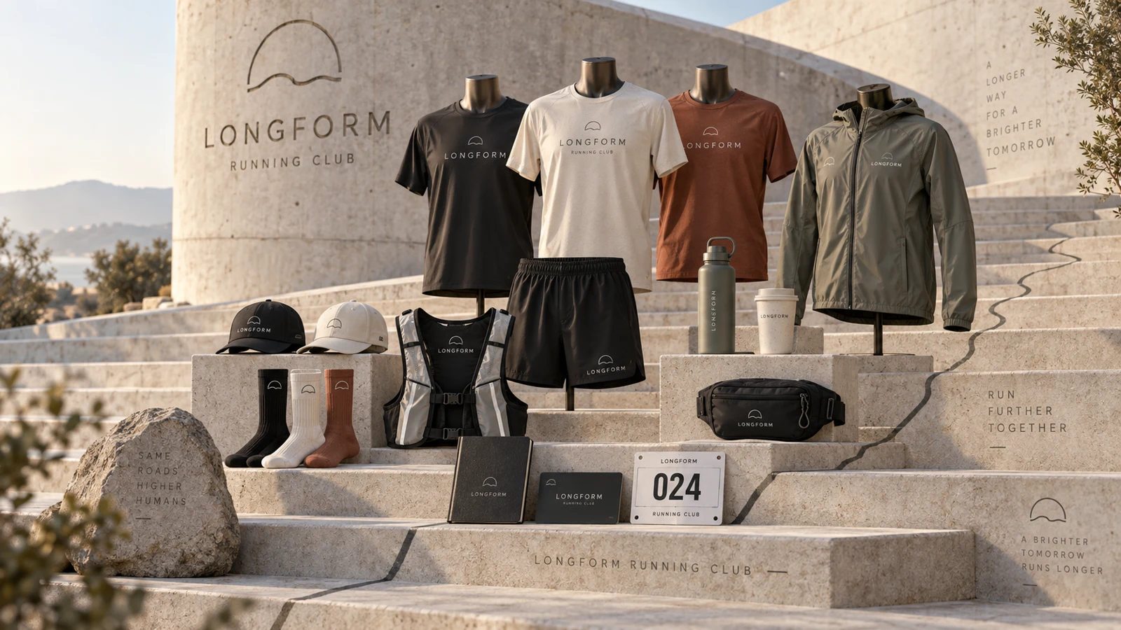 Longform Running Club: apparel collection — concept presentation