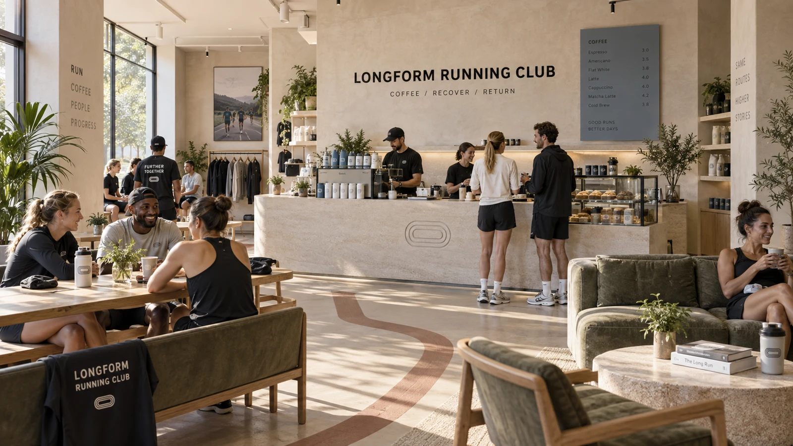 Longform Running Club: clubhouse concept — concept presentation