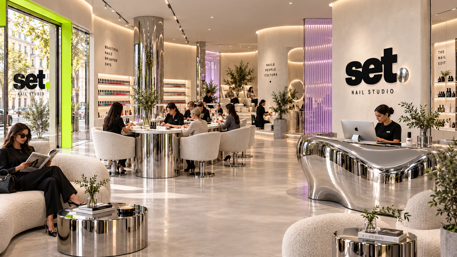 Set Nails: salon concept — concept presentation