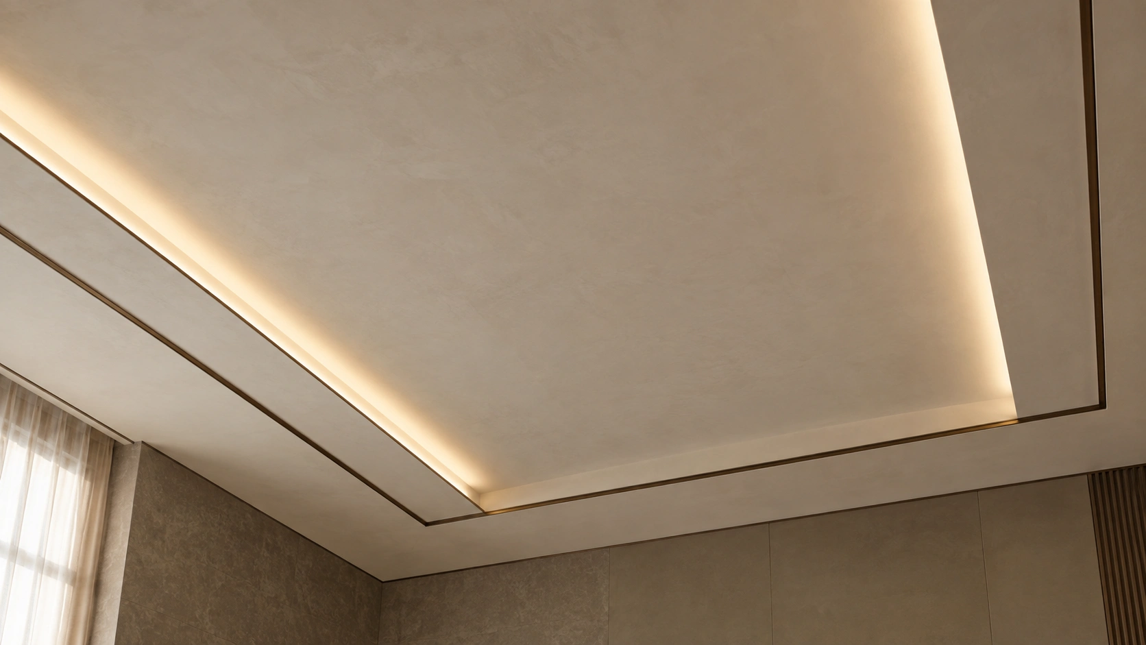Recessed architectural raft — Accanto design illustration